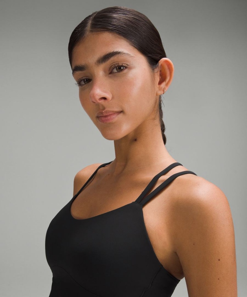 Sujetador Deportivo Lululemon Like a Cloud Longline Bra Light Support, B/C Cup Mujer Negras Chile | 821GTEJPA