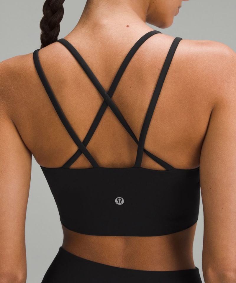 Sujetador Deportivo Lululemon Like a Cloud Longline Bra Light Support, B/C Cup Mujer Negras Chile | 821GTEJPA