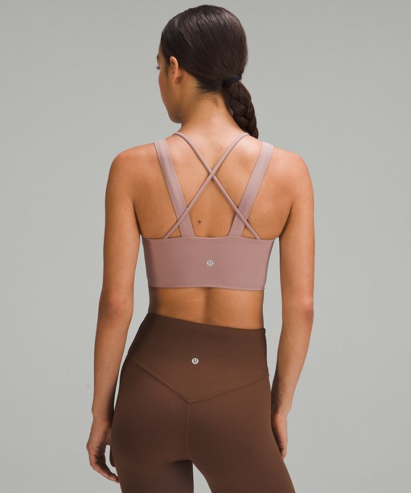 Sujetador Deportivo Lululemon Like a Cloud Longline Bra Light Support, D/DD Cup Mujer Rosas Chile | 105RDYKQE