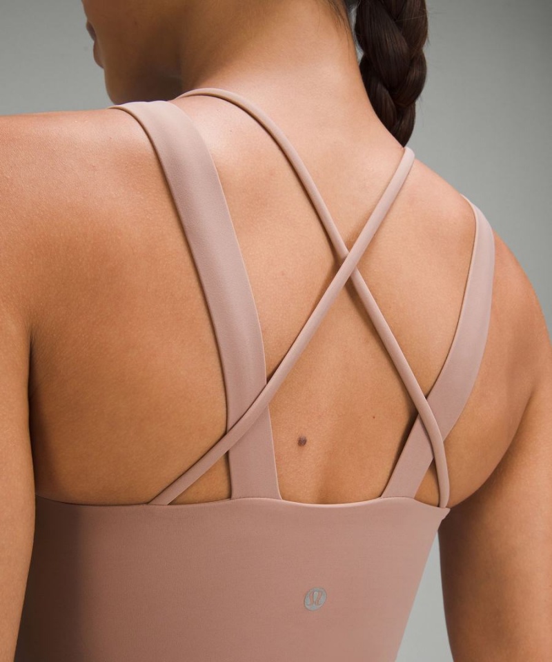 Sujetador Deportivo Lululemon Like a Cloud Longline Bra Light Support, D/DD Cup Mujer Rosas Chile | 105RDYKQE