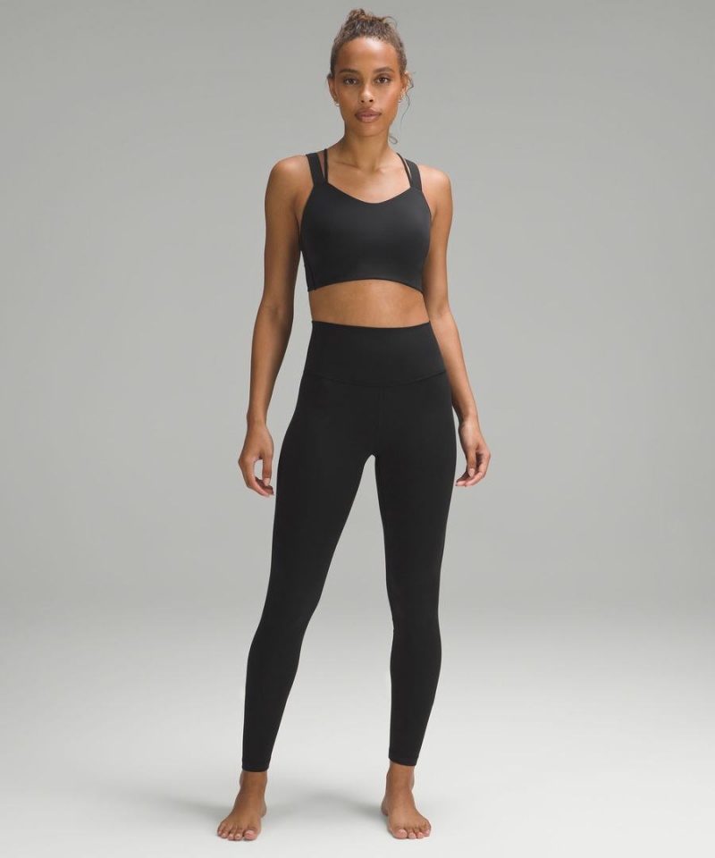 Sujetador Deportivo Lululemon Like a Cloud Longline Bra Light Support, D/DD Cup Mujer Negras Chile | 075LBCGMI