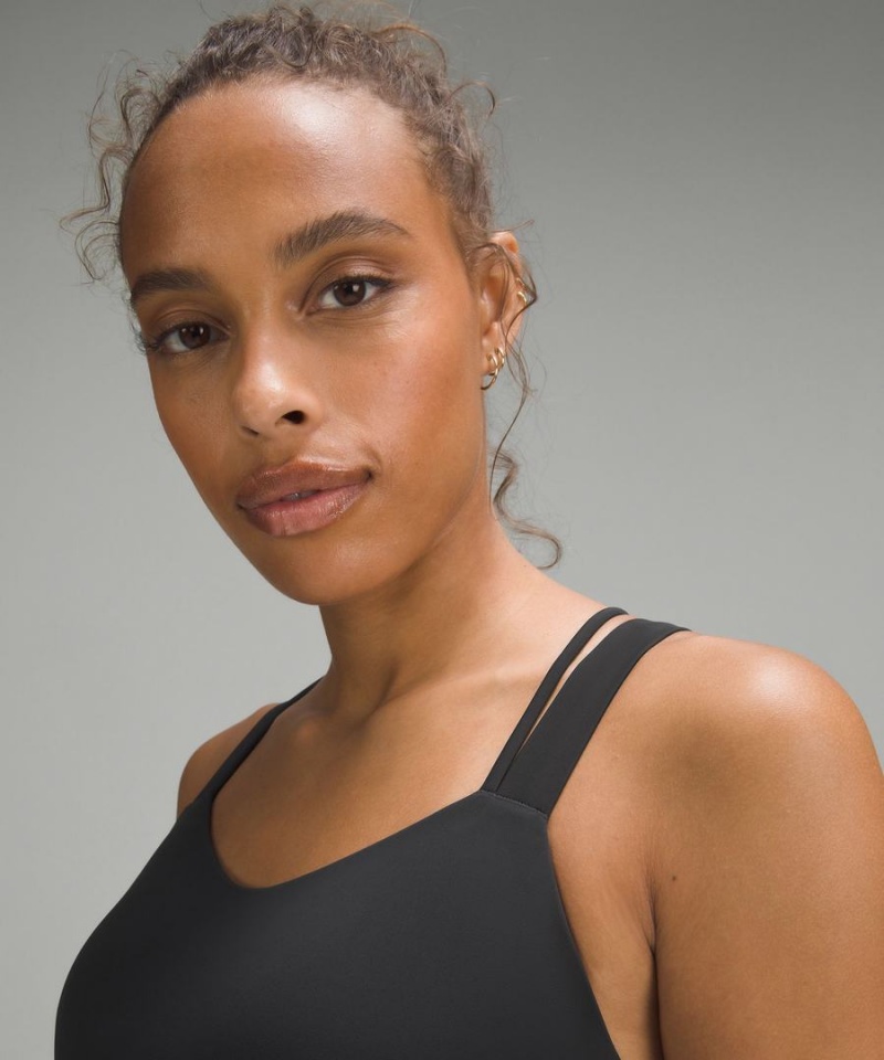 Sujetador Deportivo Lululemon Like a Cloud Longline Bra Light Support, D/DD Cup Mujer Negras Chile | 075LBCGMI