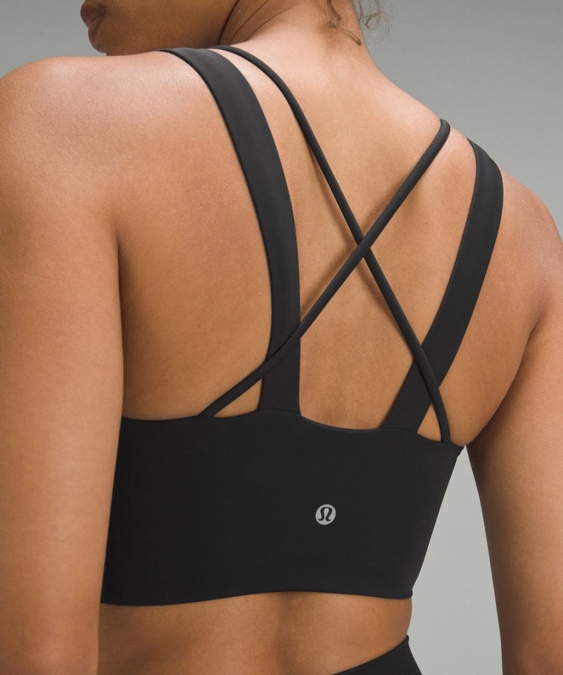 Sujetador Deportivo Lululemon Like a Cloud Longline Bra Light Support, D/DD Cup Mujer Negras Chile | 075LBCGMI