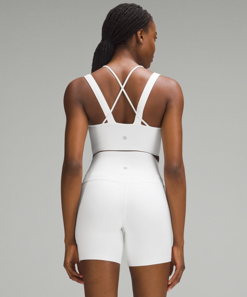 Sujetador Deportivo Lululemon Like a Cloud Longline Bra Light Support, D/DD Cup Mujer Blancas Chile | 046CFXARE