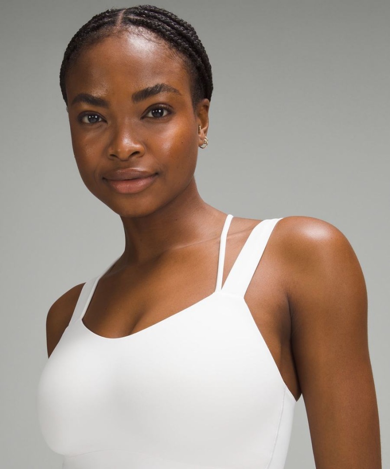 Sujetador Deportivo Lululemon Like a Cloud Longline Bra Light Support, D/DD Cup Mujer Blancas Chile | 046CFXARE