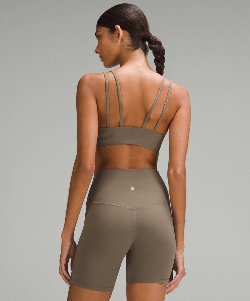 Sujetador Deportivo Lululemon Like a Cloud Acanalado Bra Light Support, B/C Cup Mujer Gris Chile | 057FZTBPV