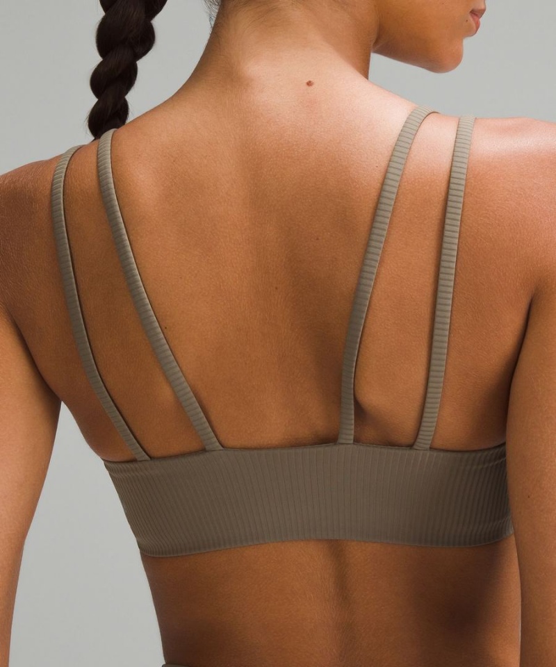 Sujetador Deportivo Lululemon Like a Cloud Acanalado Bra Light Support, B/C Cup Mujer Gris Chile | 057FZTBPV