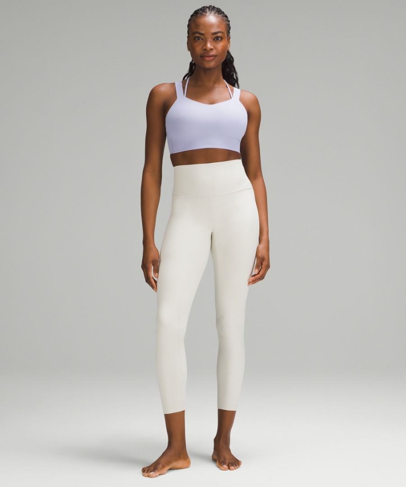 Sujetador Deportivo Lululemon Like a Cloud Longline Acanalado Bra Light Support, D/DD Cups Mujer Moradas Chile | 361LJDZAG