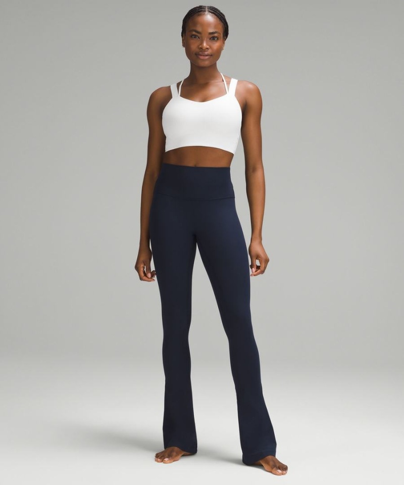 Sujetador Deportivo Lululemon Like a Cloud Longline Acanalado Bra Light Support, D/DD Cups Mujer Blancas Chile | 708QXGRNF