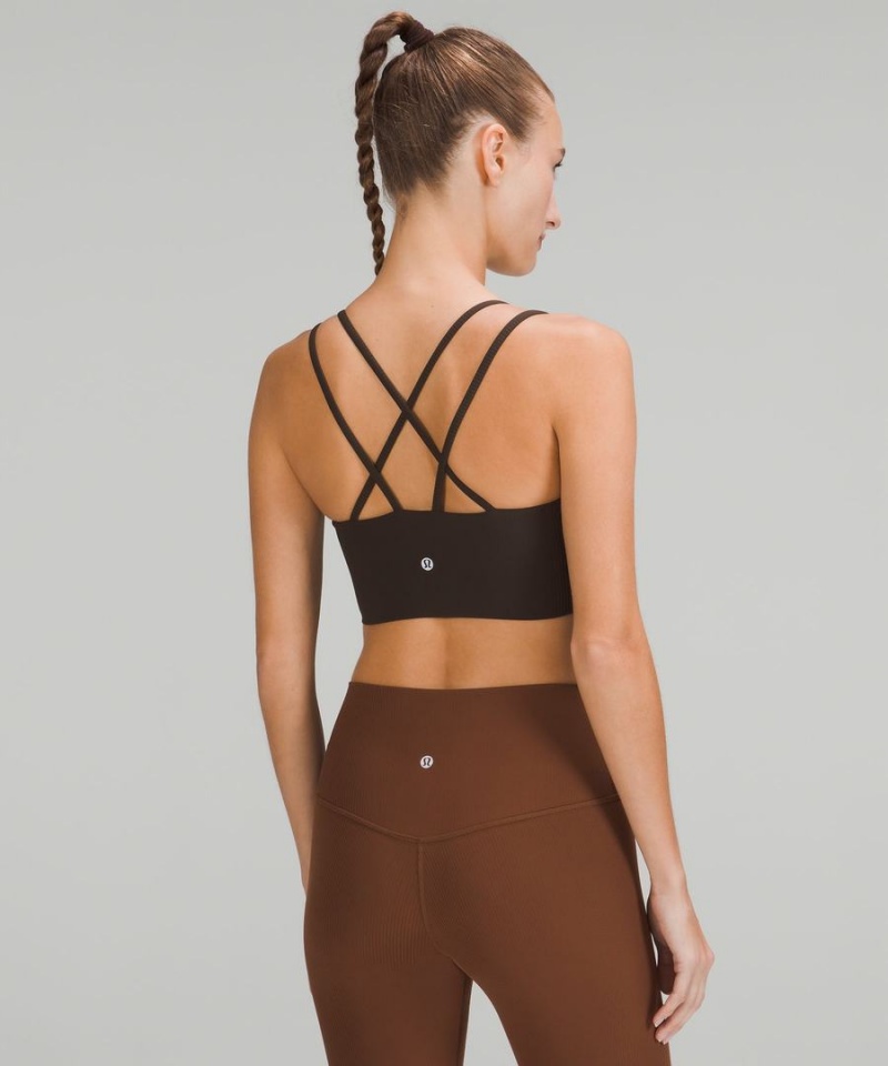 Sujetador Deportivo Lululemon Like a Cloud Acanalado Longline Bra Light Support, B/C Cup Mujer Verde Oliva Oscuro Chile | 547YOAIFT