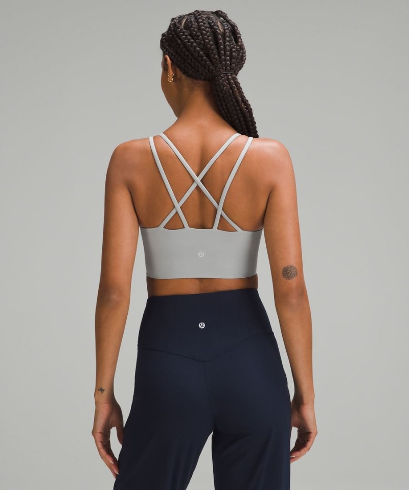 Sujetador Deportivo Lululemon Like a Cloud Longline Bra Light Support, B/C Cup Mujer Plateadas Chile | 158JGTWZX