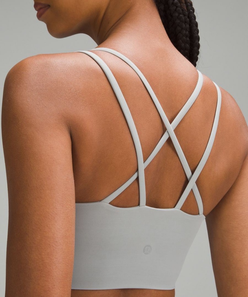 Sujetador Deportivo Lululemon Like a Cloud Longline Bra Light Support, B/C Cup Mujer Plateadas Chile | 158JGTWZX