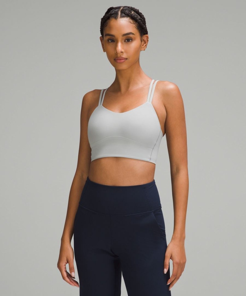 Sujetador Deportivo Lululemon Like a Cloud Longline Bra Light Support, B/C Cup Mujer Plateadas Chile | 158JGTWZX