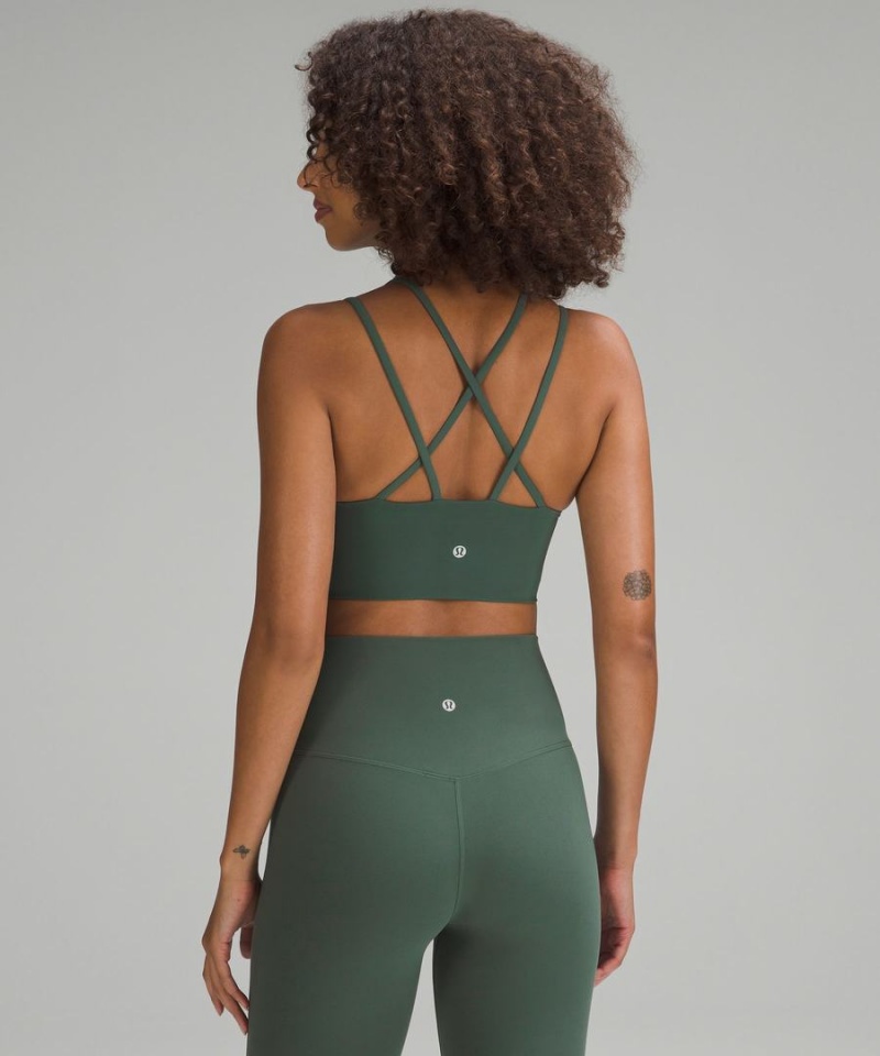 Sujetador Deportivo Lululemon Like a Cloud Longline Bra Light Support, B/C Cup Mujer Verde Oscuro Chile | 162UKPNQS