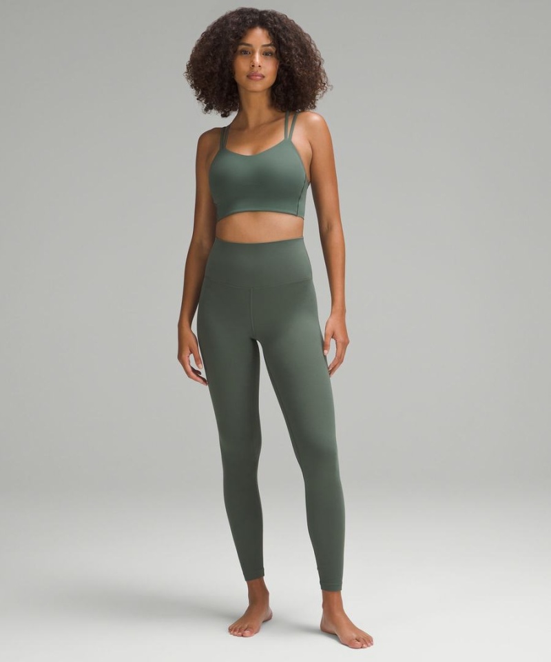 Sujetador Deportivo Lululemon Like a Cloud Longline Bra Light Support, B/C Cup Mujer Verde Oscuro Chile | 162UKPNQS