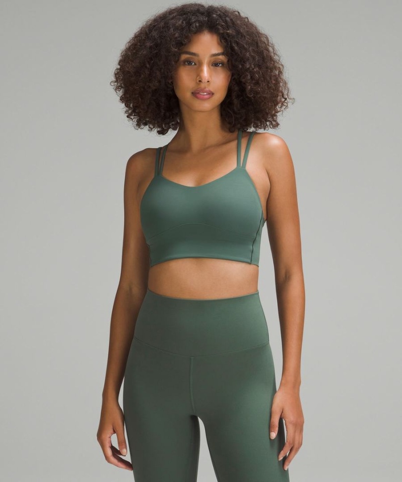 Sujetador Deportivo Lululemon Like a Cloud Longline Bra Light Support, B/C Cup Mujer Verde Oscuro Chile | 162UKPNQS
