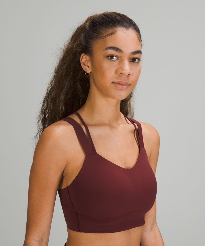 Sujetador Deportivo Lululemon Like a Cloud Longline Bra Light Support, D/DD Cup Mujer Rojas Burdeos Chile | 250UEQBSX