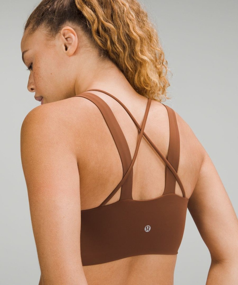 Sujetador Deportivo Lululemon Like a Cloud Longline Bra Light Support, D/DD Cup Mujer Marrones Chile | 654DCEJZN