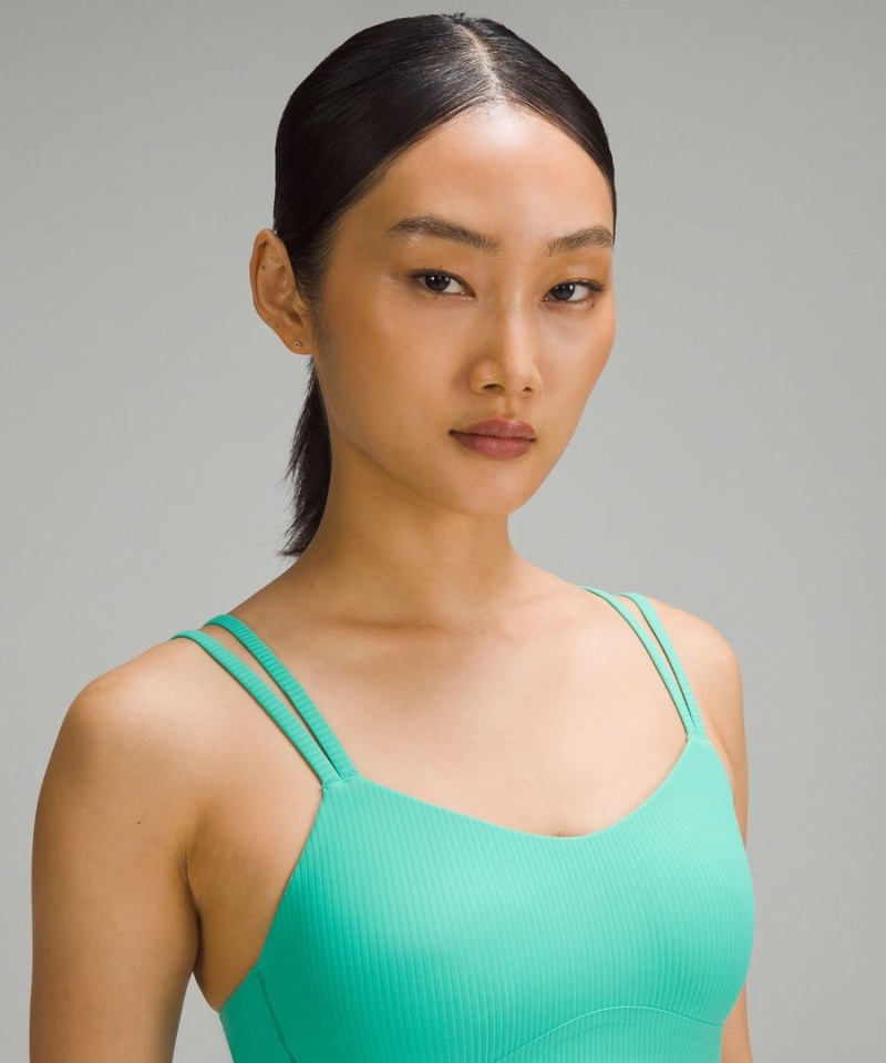 Sujetador Deportivo Lululemon Like a Cloud Acanalado Bra Light Support, B/C Cup Mujer Verde Chile | 307FHVCOA
