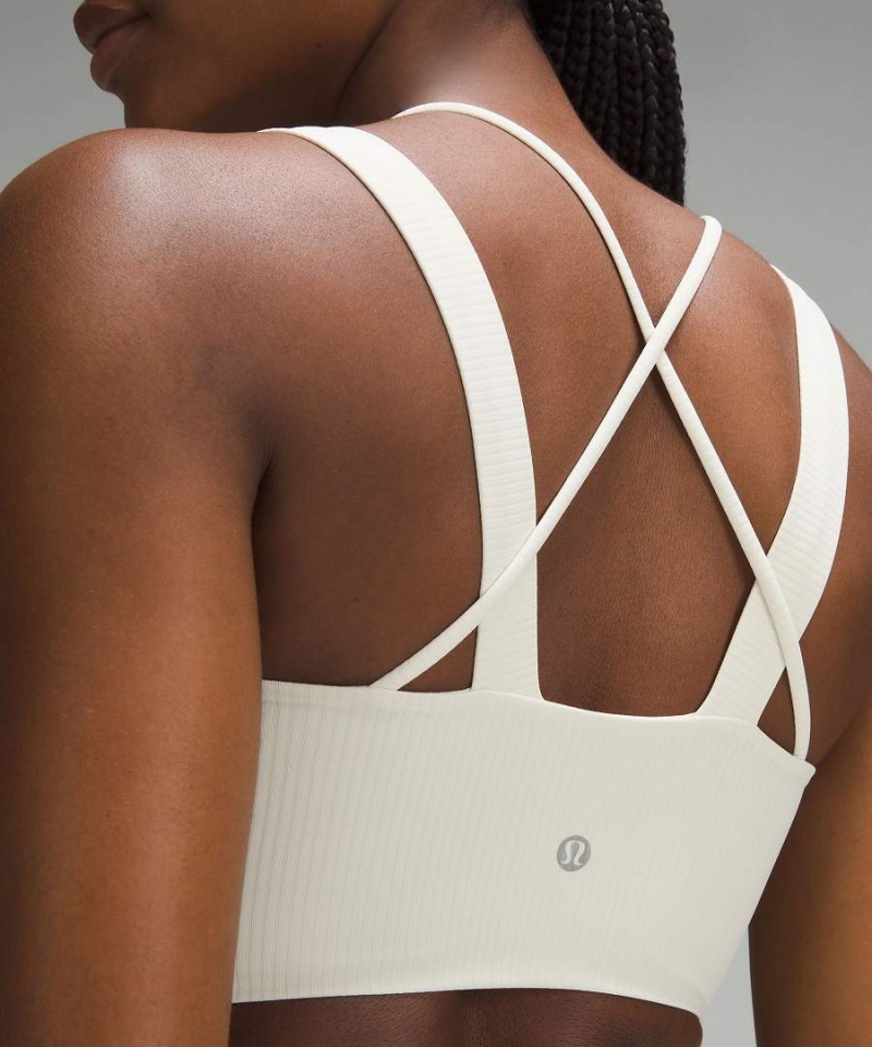 Sujetador Deportivo Lululemon Like a Cloud Longline Acanalado Bra Light Support, D/DD Cups Mujer Beige Chile | 906GLNASH