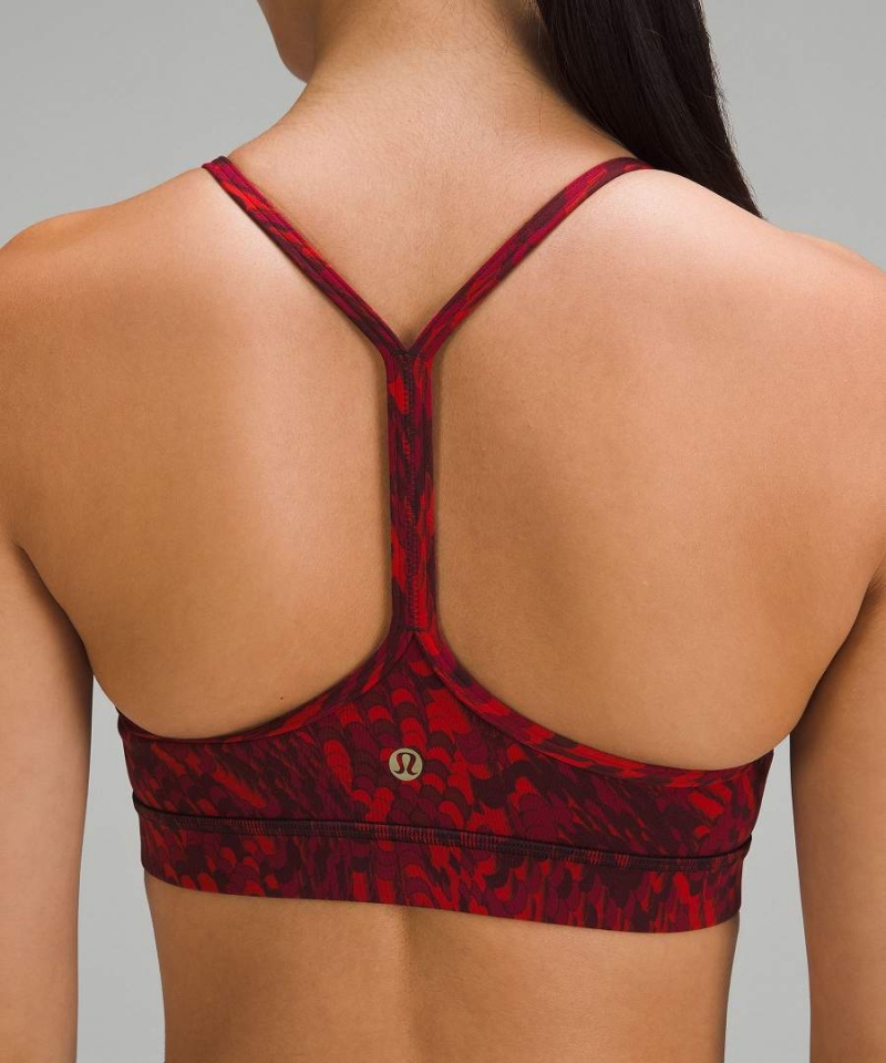 Sujetador Deportivo Lululemon Lunar New Year Flow Y Nulu Bra Light Support, A-C Cups Mujer Rojas Multicolor Chile | 143FBGQKT