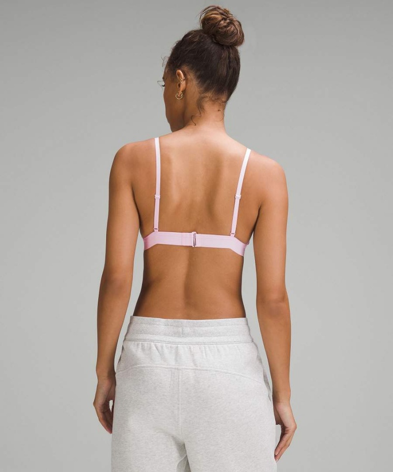 Sujetador Deportivo Lululemon Nulu Mesh Logo Triangle Bralette A/B Cup Mujer Rosas Chile | 863BEZLON