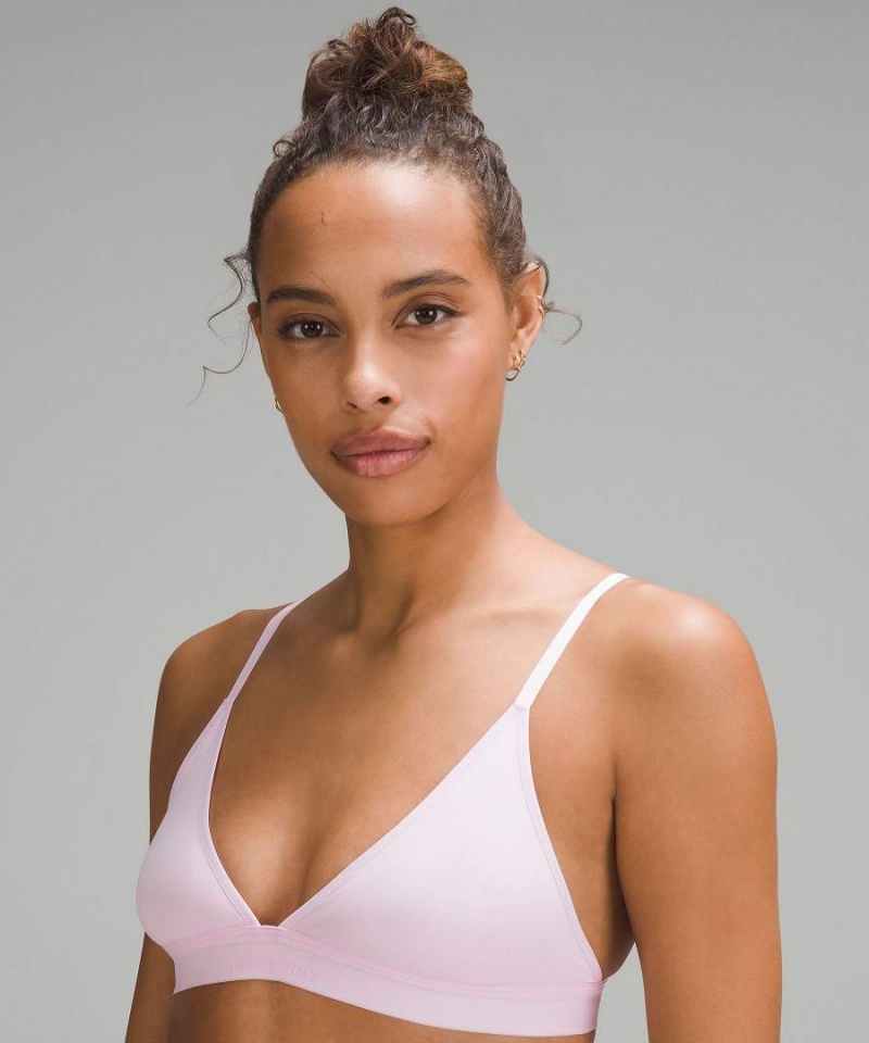 Sujetador Deportivo Lululemon Nulu Mesh Logo Triangle Bralette A/B Cup Mujer Rosas Chile | 863BEZLON