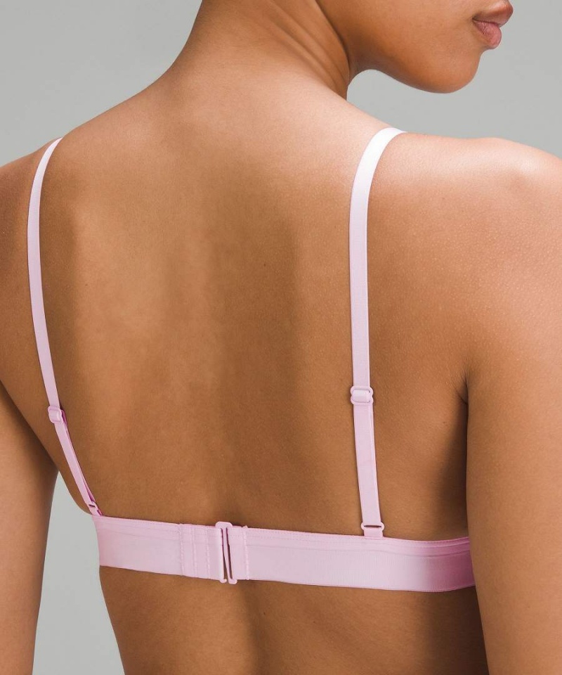 Sujetador Deportivo Lululemon Nulu Mesh Logo Triangle Bralette A/B Cup Mujer Rosas Chile | 863BEZLON