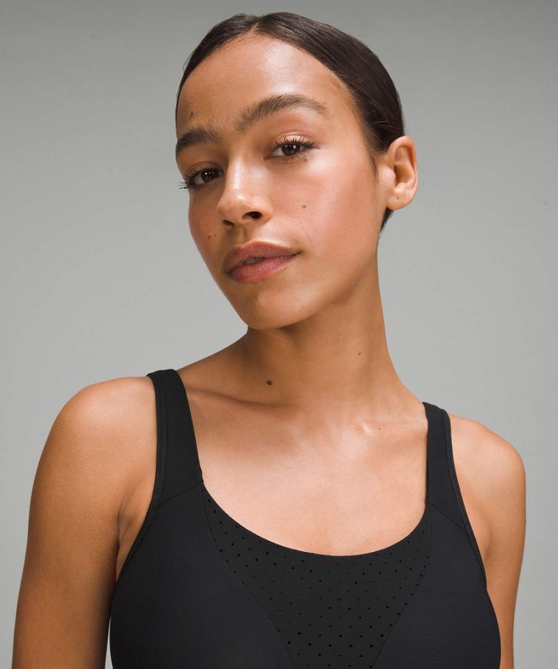 Sujetador Deportivo Lululemon Run Times Bra High Support, B-G Cups Mujer Negras Chile | 042ZPHCSJ