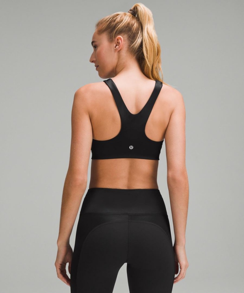 Sujetador Deportivo Lululemon Shine Racerback Train Bra Medium Support, A/B Cup Mujer Negras Chile | 207ZKYTJG