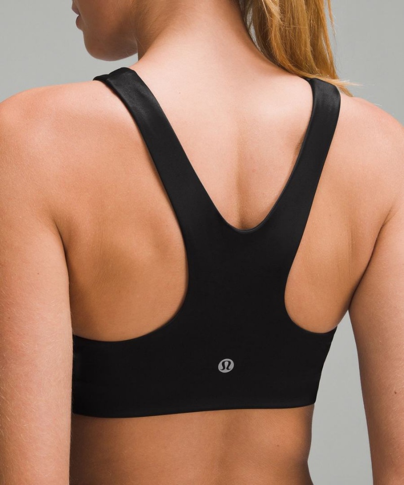 Sujetador Deportivo Lululemon Shine Racerback Train Bra Medium Support, A/B Cup Mujer Negras Chile | 207ZKYTJG