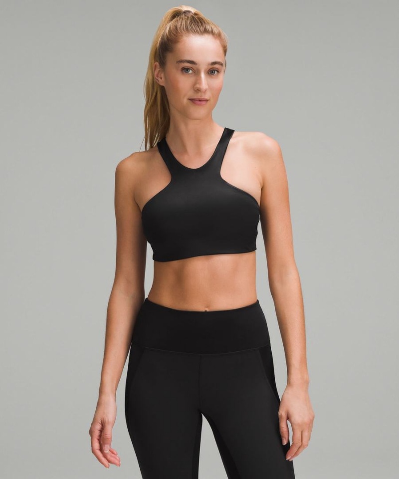 Sujetador Deportivo Lululemon Shine Racerback Train Bra Medium Support, A/B Cup Mujer Negras Chile | 207ZKYTJG