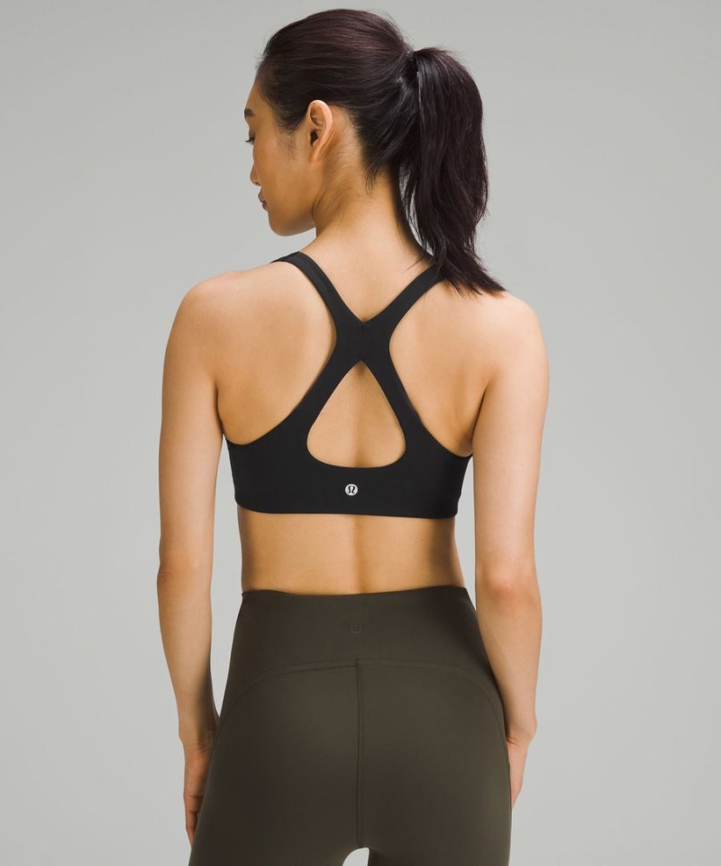 Sujetador Deportivo Lululemon SmoothCover Yoga Bra Light Support, B/C Cup Mujer Negras Chile | 648EQAXCU