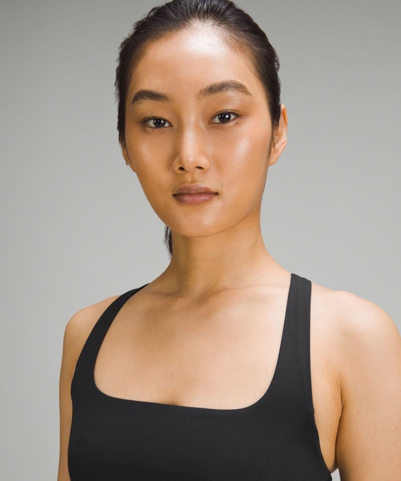 Sujetador Deportivo Lululemon SmoothCover Yoga Bra Light Support, B/C Cup Mujer Negras Chile | 648EQAXCU