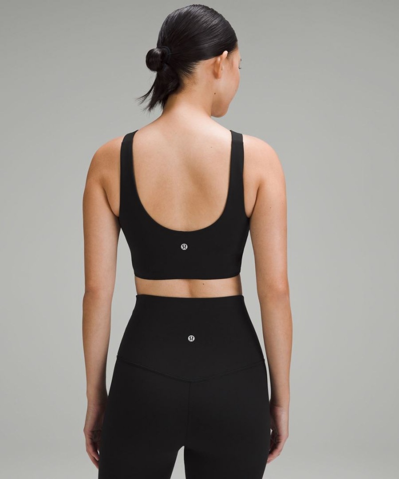 Sujetador Deportivo Lululemon SmoothCover Front Cut-Out Yoga Bra Light Support, A/B Cup Mujer Negras Chile | 390PLIZFA
