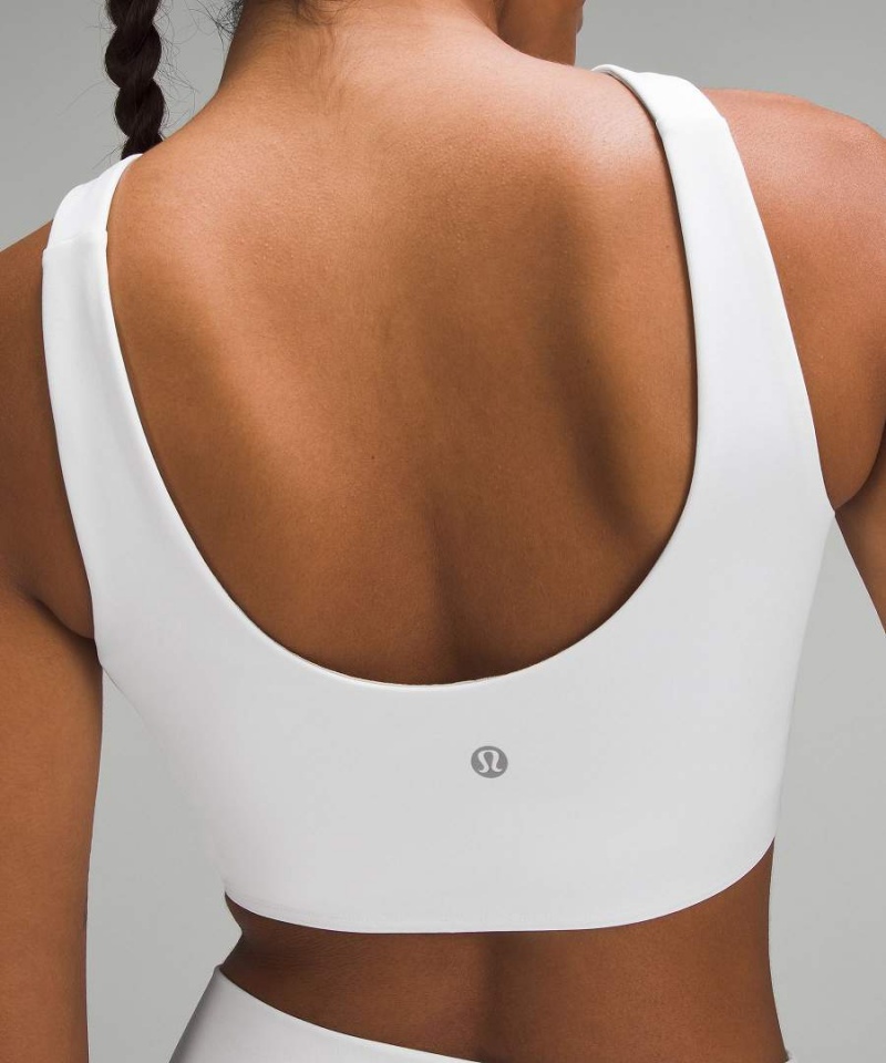Sujetador Deportivo Lululemon SmoothCover Front Cut-Out Yoga Bra Light Support, A/B Cup Mujer Blancas Chile | 983YLRCVB