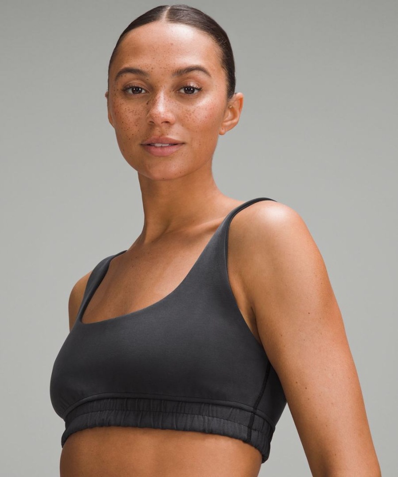 Sujetador Deportivo Lululemon Softstreme Scoop-Neck Bra B/C Cup Mujer Negras Chile | 802CAHESV