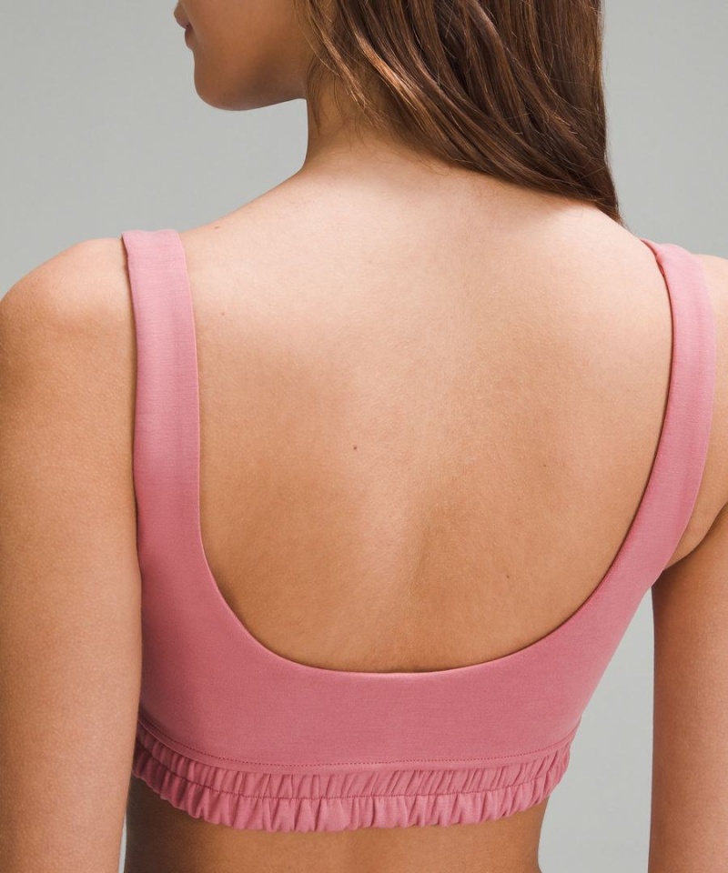 Sujetador Deportivo Lululemon Softstreme Scoop-Neck Bra B/C Cup Mujer Rosas Chile | 628WKSQHM