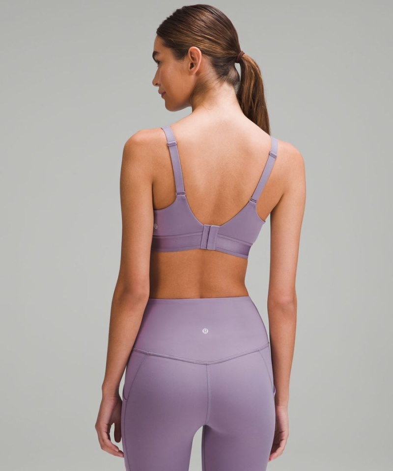 Sujetador Deportivo Lululemon Super-Soft Adjustable Recovery Bra Light Support, B-D Cups Mujer Moradas Gris Chile | 918ELBPYF