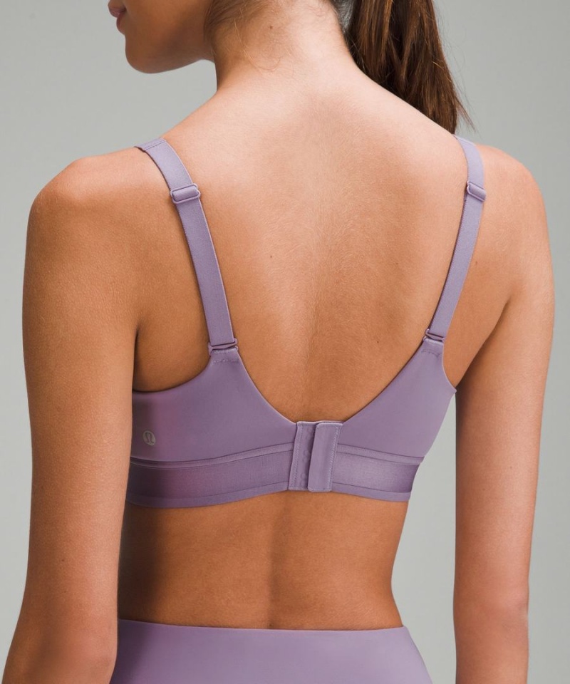Sujetador Deportivo Lululemon Super-Soft Adjustable Recovery Bra Light Support, B-D Cups Mujer Moradas Gris Chile | 918ELBPYF