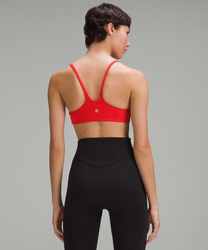Sujetador Deportivo Lululemon Wunder Train Tiras Racer Bra Light Support, A/B Cup Mujer Rojas Chile | 480DWGAQJ