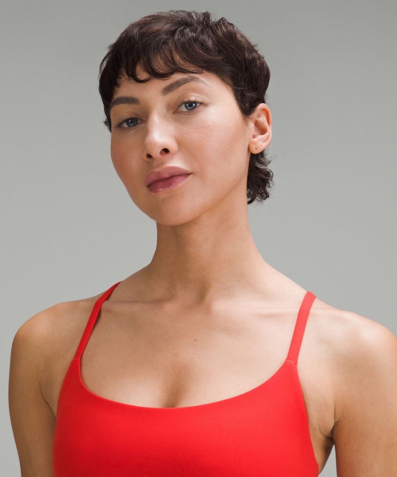Sujetador Deportivo Lululemon Wunder Train Tiras Racer Bra Light Support, A/B Cup Mujer Rojas Chile | 480DWGAQJ
