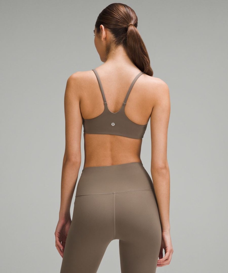 Sujetador Deportivo Lululemon Wunder Train Tiras Racer Bra Light Support, A/B Cup Mujer Gris Chile | 926WUIDGT