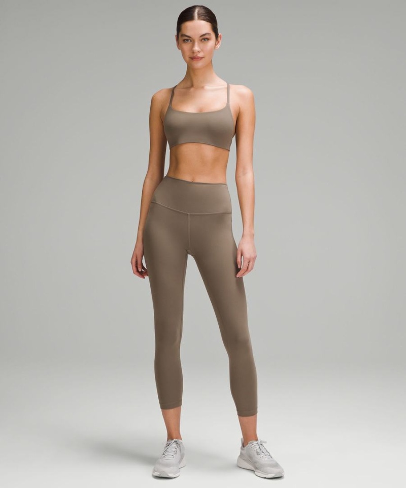 Sujetador Deportivo Lululemon Wunder Train Tiras Racer Bra Light Support, A/B Cup Mujer Gris Chile | 926WUIDGT