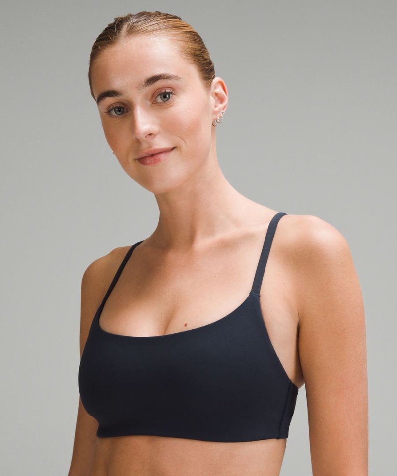 Sujetador Deportivo Lululemon Wunder Train Tiras Racer Bra Light Support, A/B Cup Mujer Azul Marino Chile | 172NFZGLT
