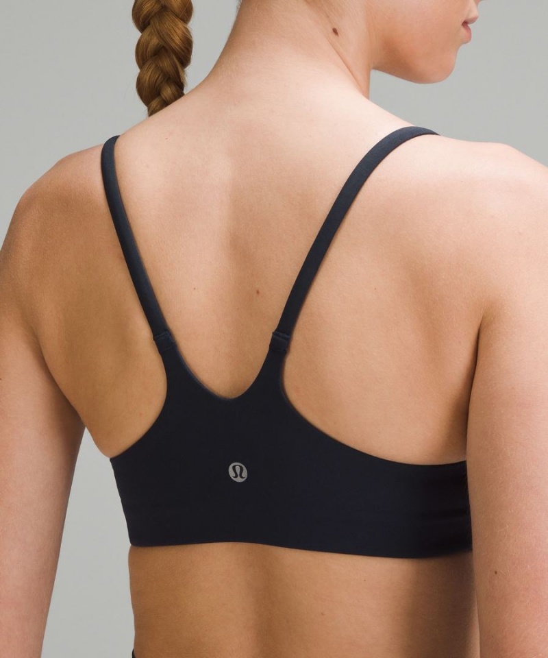 Sujetador Deportivo Lululemon Wunder Train Tiras Racer Bra Light Support, A/B Cup Mujer Azul Marino Chile | 172NFZGLT