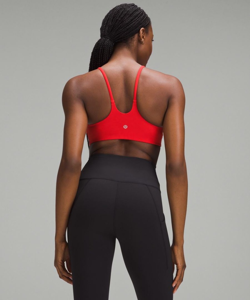 Sujetador Deportivo Lululemon Wunder Train Tiras Racer Bra Light Support, C/D Cup Mujer Rojas Chile | 759QENZOM