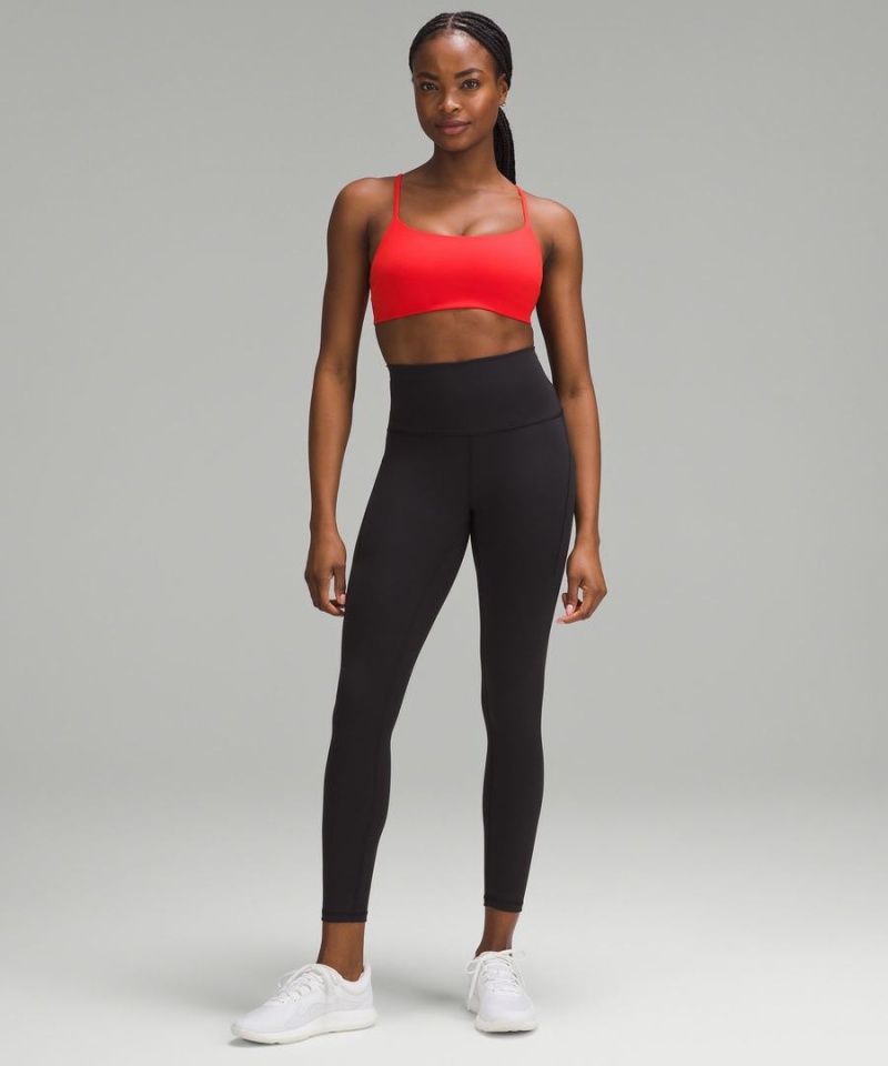 Sujetador Deportivo Lululemon Wunder Train Tiras Racer Bra Light Support, C/D Cup Mujer Rojas Chile | 759QENZOM
