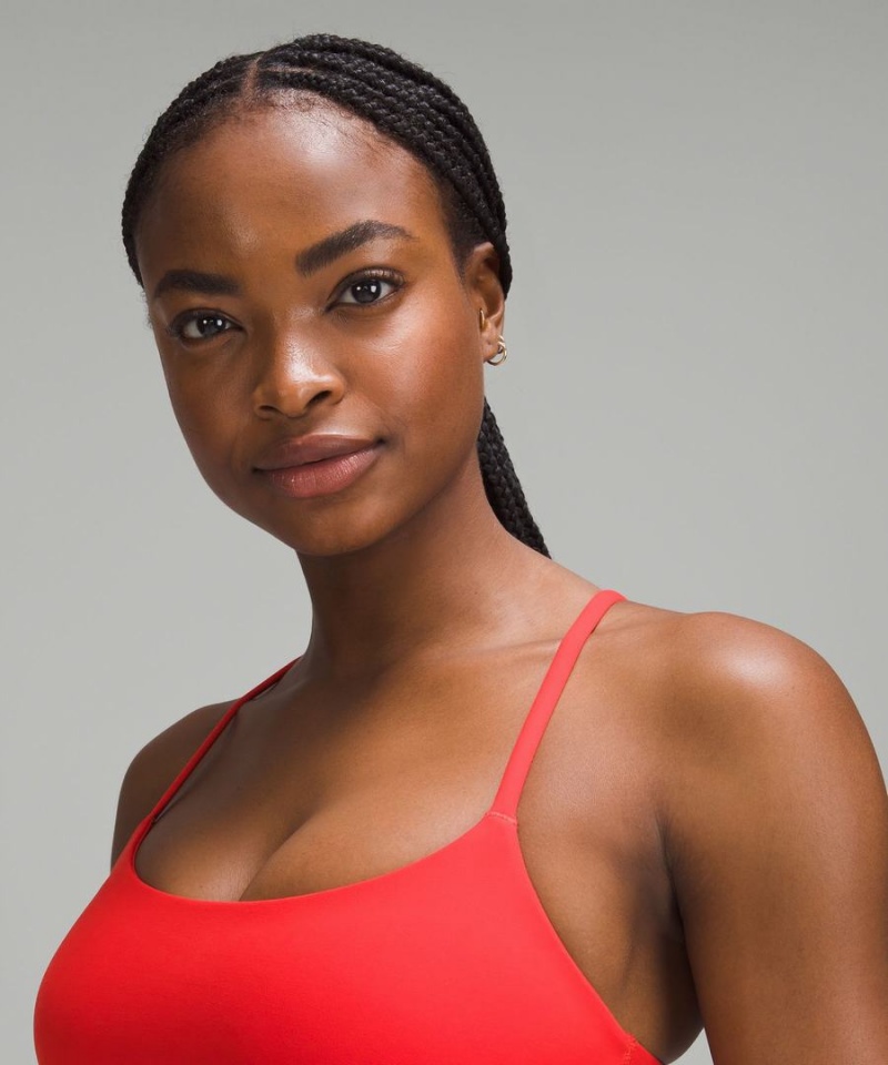 Sujetador Deportivo Lululemon Wunder Train Tiras Racer Bra Light Support, C/D Cup Mujer Rojas Chile | 759QENZOM