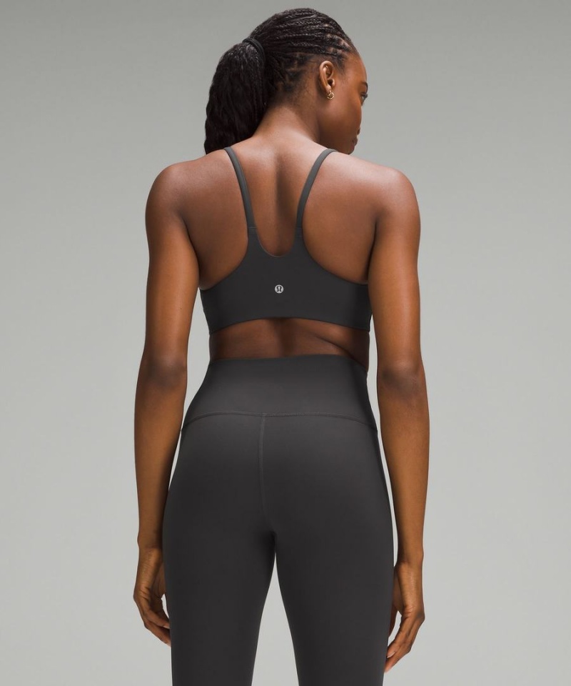 Sujetador Deportivo Lululemon Wunder Train Tiras Racer Bra Light Support, C/D Cup Mujer Gris Oscuro Chile | 752QMNLJS